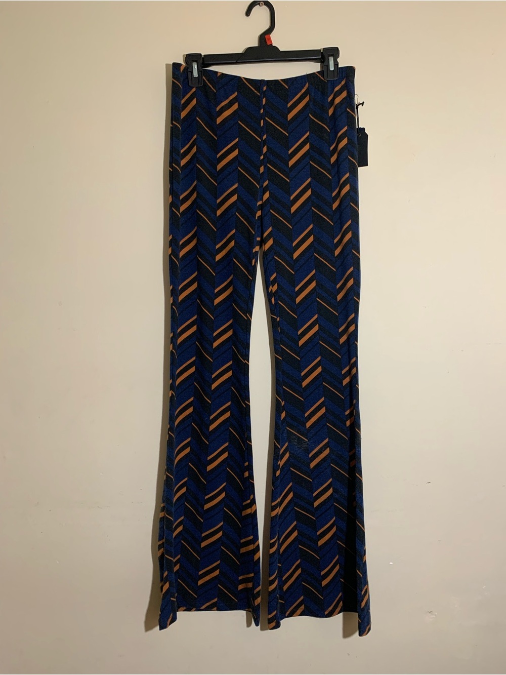 Forever 21  Wide-Leg Pants - Navy & Brown Size L